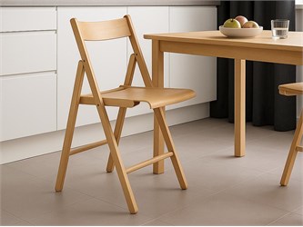 Folding wooden chair
