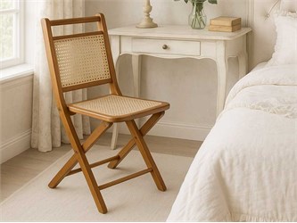 Chaise pliante vintage en bois