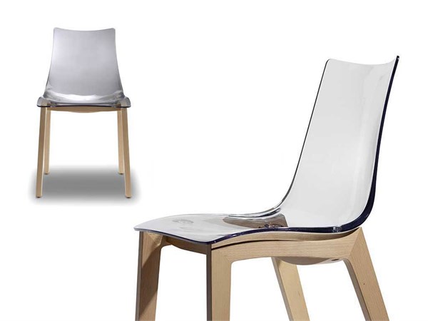 Transparent Chair Natural Zebra antishock 