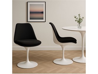 Chaise Tulip avec dossier revêtu