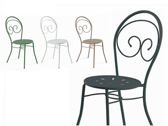 Chaises de jardin en fer Mimmo