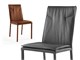 Leather chairs design Tiepolo in Chairs