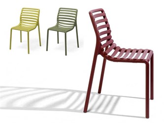 Farbige Kunststoffstühle Doga Bistrot