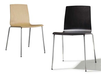 Sedie legno e metallo Alice Wood