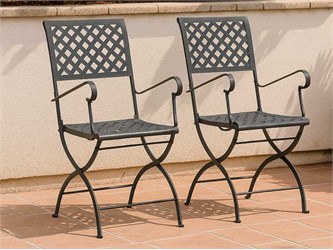 Chaises pliantes avec accoudoirs Springtime
