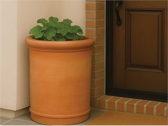 semicircular smooth high tuscan 056 terracotta pot