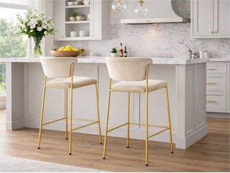 Moderne Design Hocker Lisa - 50x50 H76 cm