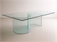 Basis aus gebogenem Glas für Glas Tisch Siddartha in Esstische