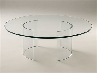 Bases en verre courbé pour table en verre Tao