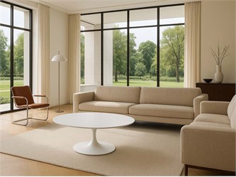 Tulip ovaler Couchtisch 105x70 h 41