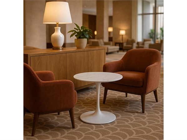 Tulip ovaler Couchtisch 60x40 H 39