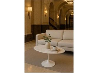 Ovales Tischchen Tulip 60x40 h 52