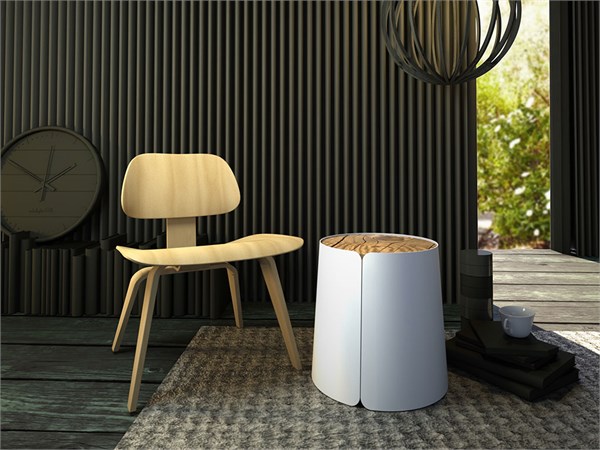 Table basse conique en métal Bobino