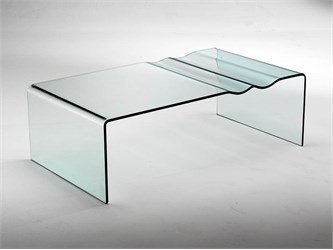 Tavolino salotto vetro design Dune