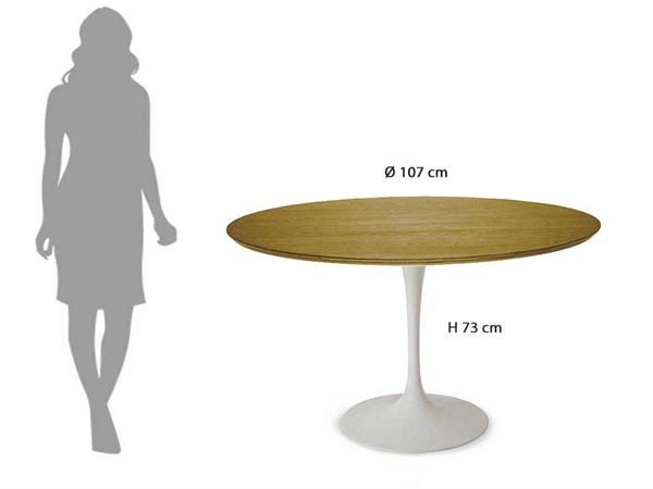 107 cm round table Turban