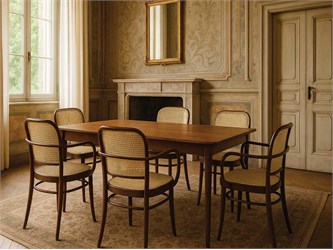 Thonet 06/CB sedia classica in legno con braccioli