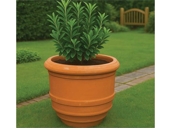 Vaso in terracotta Vaso a barile liscio 013
