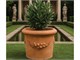 Vaso cilindro trequanda festonato in terracotta in Vasi