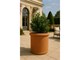 Vaso cilindro trequanda liscio in terracotta in Vasi