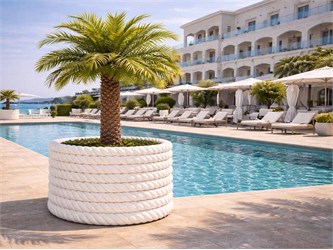 vaso da giardino effetto corda bali cilcord