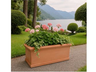 Vaso in terracotta Cassetta 008 liscia toscana