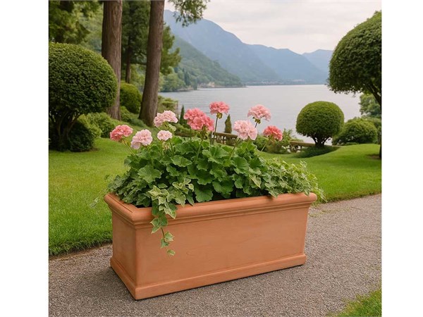 Kasten 008 Tuscan glatte Vase aus Tonerde