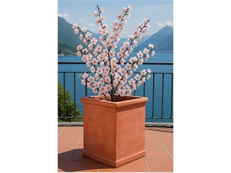 Tuscan smooth Pilone 034 terracotta pot