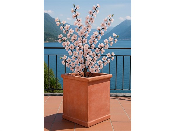 Pilone lisse toscan 034 vase en terre cuite
