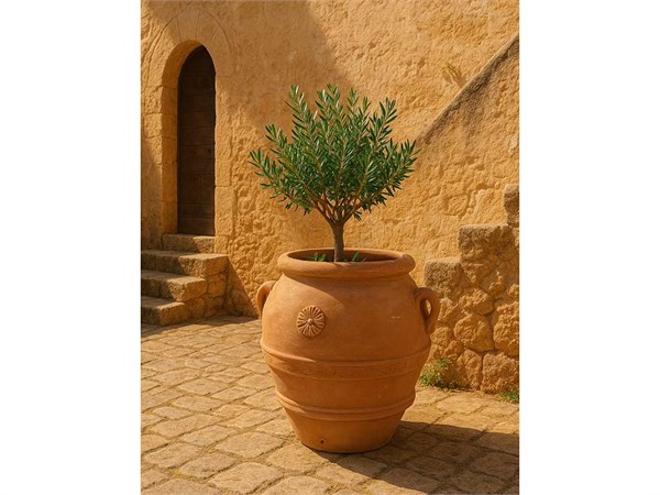 Vaso in terracotta Orcio toscano classico 020