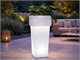 Vaso luminoso quadrato alto Nova -  H70 - H85 - H100 cm in Vasi