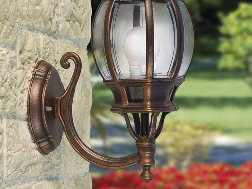 ENEA Lanterne Lampe Murale Extérieure Jardin 2401-B5R noir-or