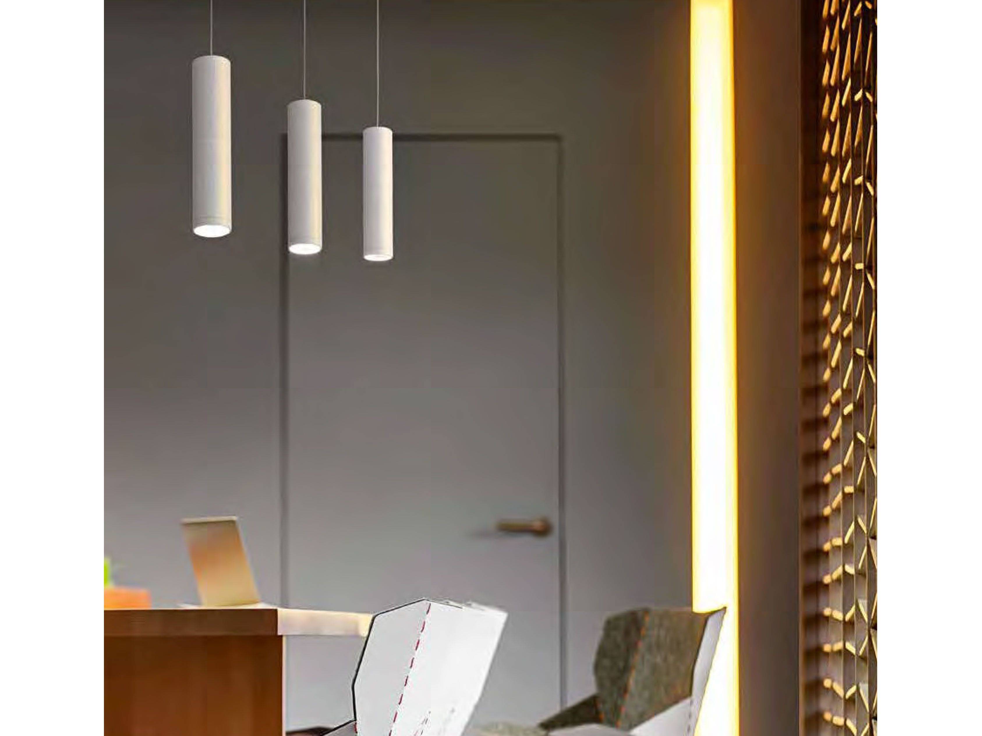 Hanging metal lamp TUBE 6404