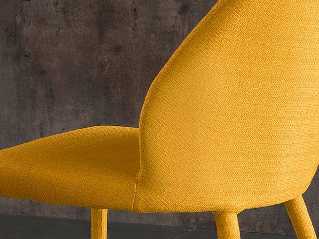 Metal and fabric chair Dirk