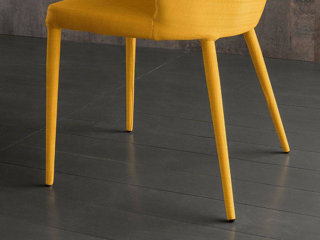 Metal and fabric chair Dirk