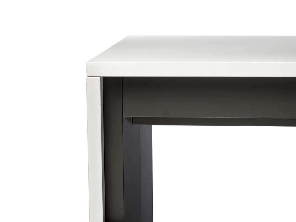 Table extensible en stratifié Hpl et acier Made in Italy