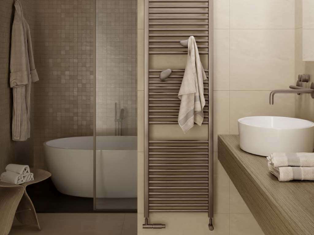 Appendino bagno - termoarredo in ceramica - Sasso