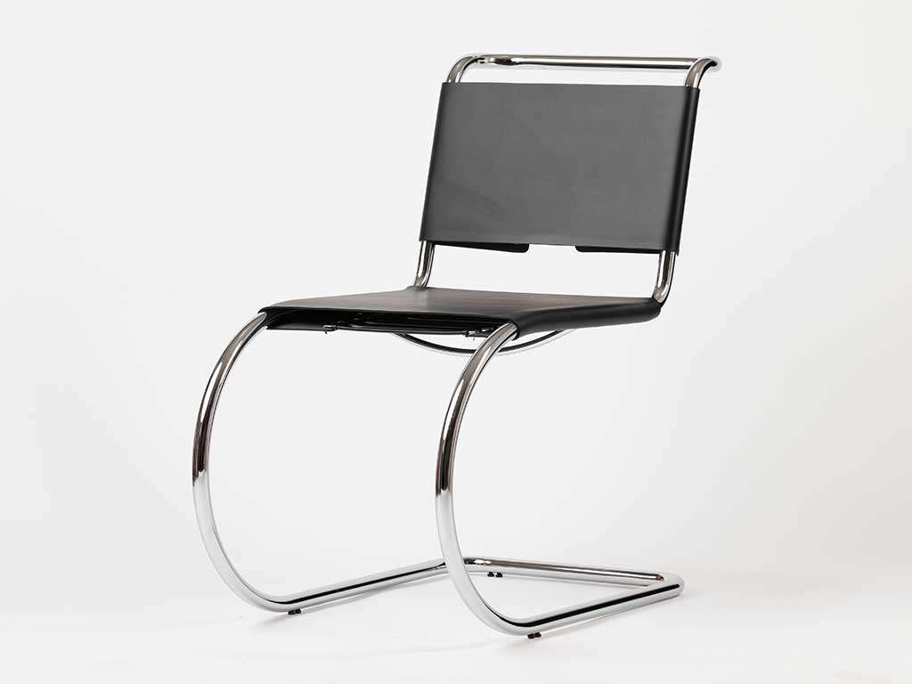Leather Seat Sedie Mies Van Der Rohe Mr10 Chair Sedia Van Der Rohe