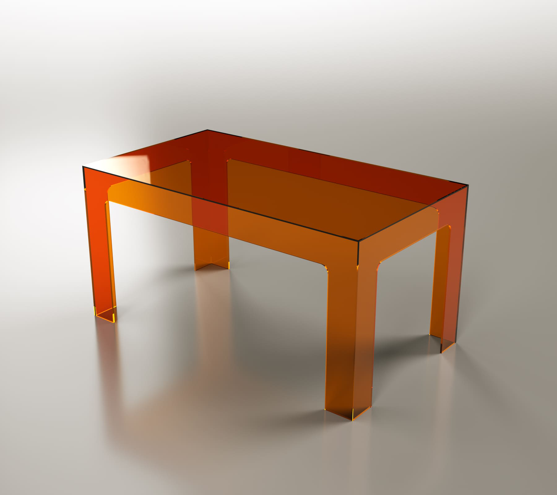 Plexiglas coffee table - Luce