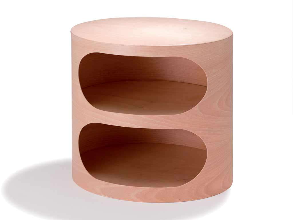 Comodino legno naturale - tavolino design - OHOVO